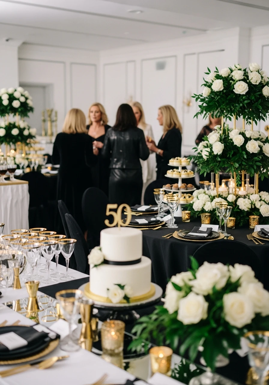 Stylish Cocktail Party Theme - 50th Birthday Ideas for Women: Your Ultimate Party Plan