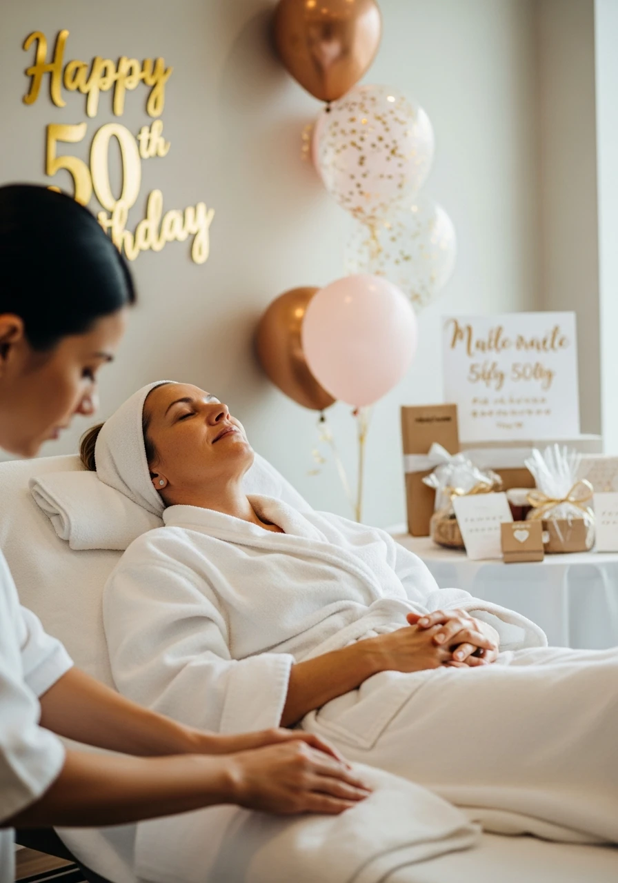 Self-Care Spa Day - 50th Birthday Ideas for Women: Your Ultimate Party Plan