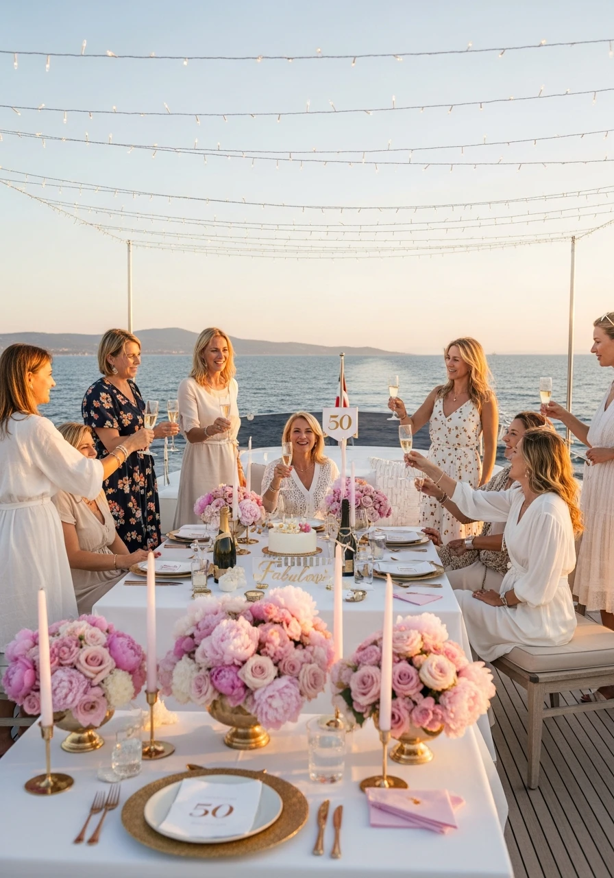Boat Cruise Celebration - 50th Birthday Ideas for Women: Your Ultimate Party Plan