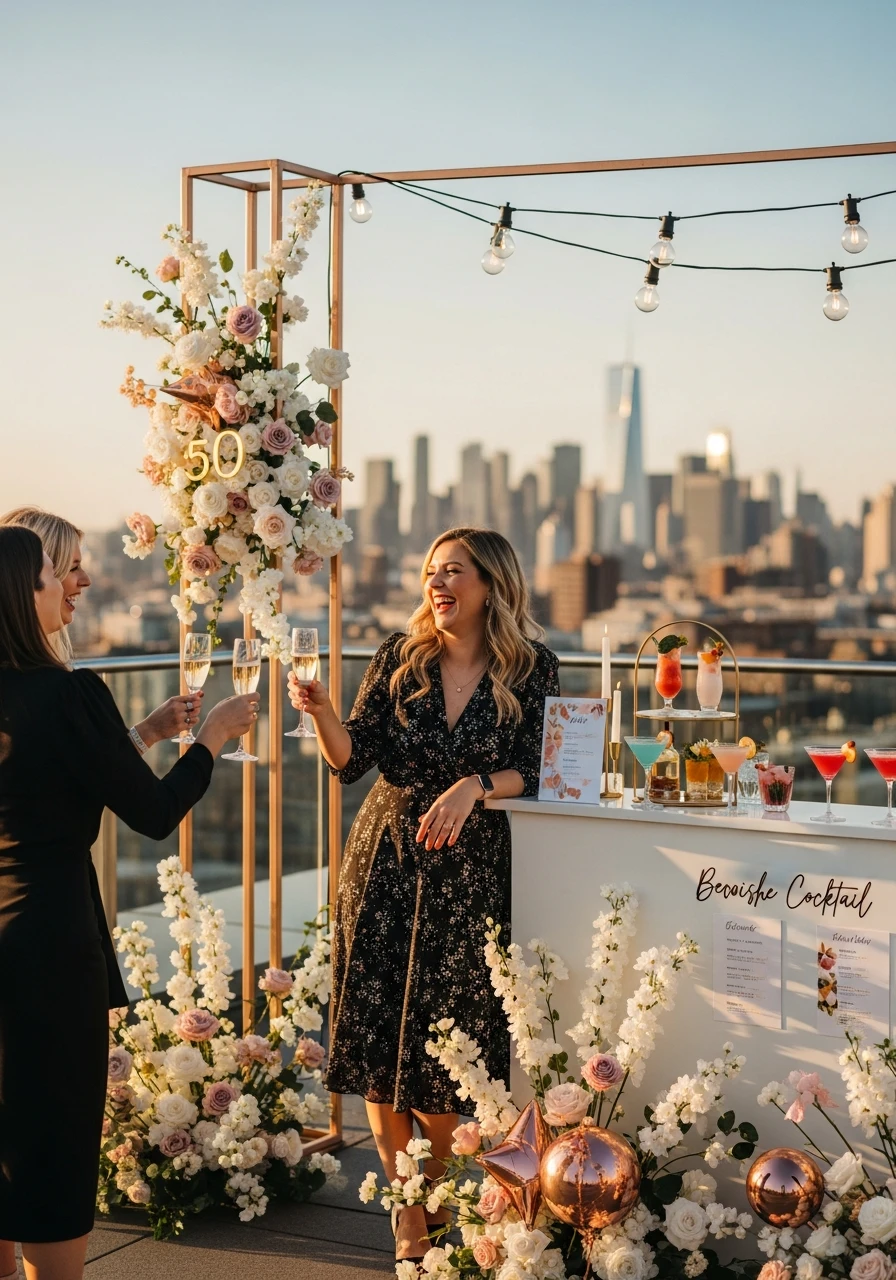 Chic Rooftop Party - 50th Birthday Ideas for Women: Your Ultimate Party Plan