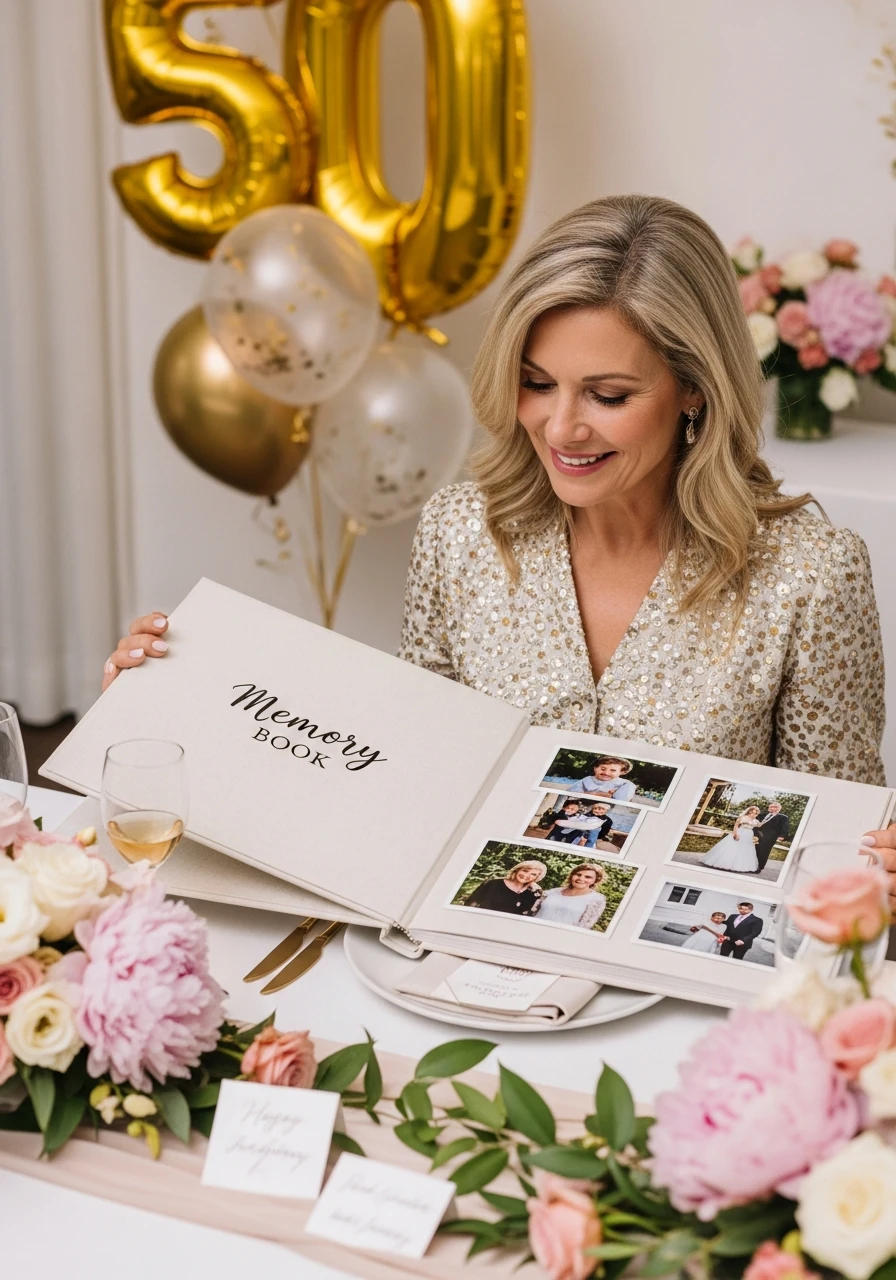 Create a Memory Book - 50th Birthday Ideas for Women: Your Ultimate Party Plan