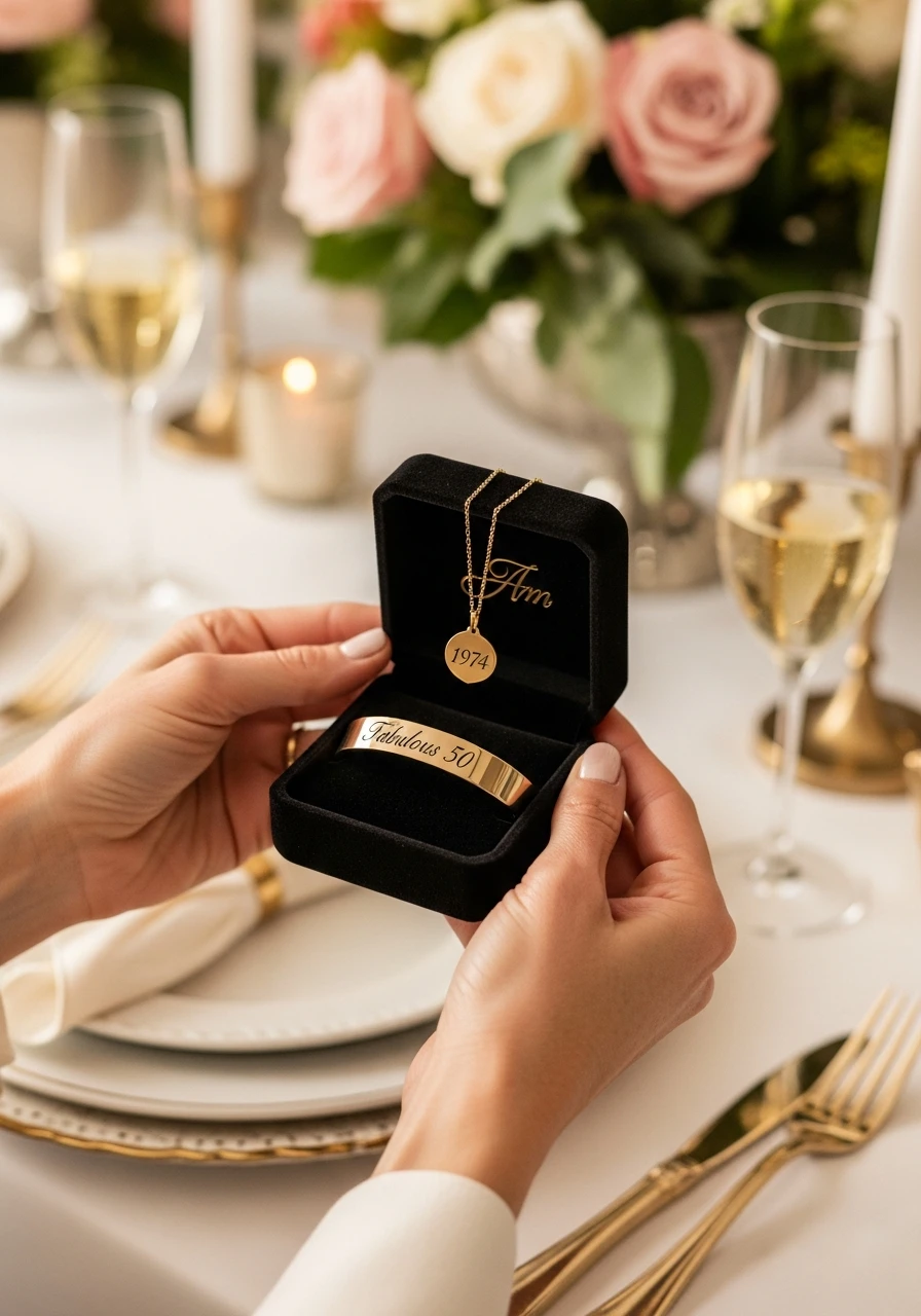 Personalized Engraved Jewelry - 50th Birthday Ideas for Women: Your Ultimate Party Plan