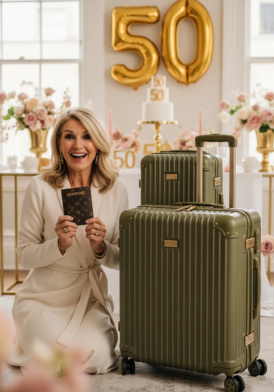 New Travel Luggage - 50th Birthday Ideas for Women: Your Ultimate Party Plan