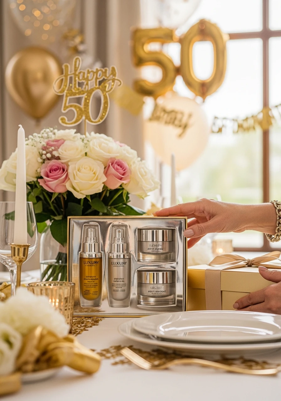 Luxury Skincare Set - 50th Birthday Ideas for Women: Your Ultimate Party Plan