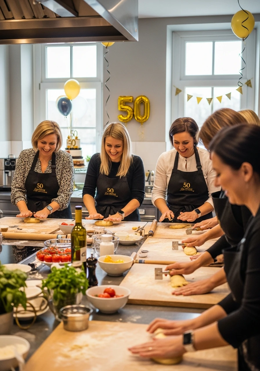 Fun Cooking Class - 50th Birthday Ideas for Women: Your Ultimate Party Plan