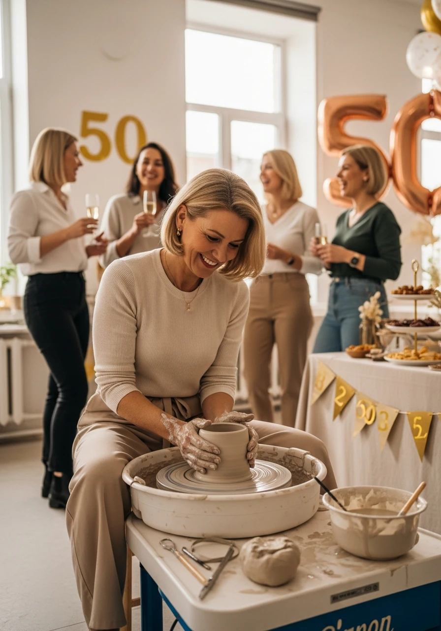 Creative Art Workshop - 50th Birthday Ideas for Women: Your Ultimate Party Plan