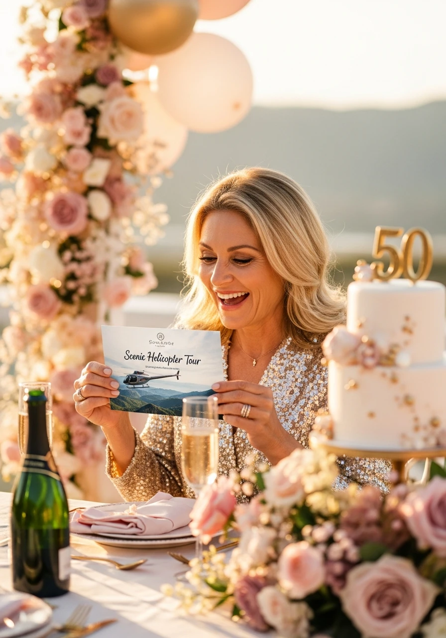 Helicopter Tour - 50th Birthday Ideas for Women: Your Ultimate Party Plan