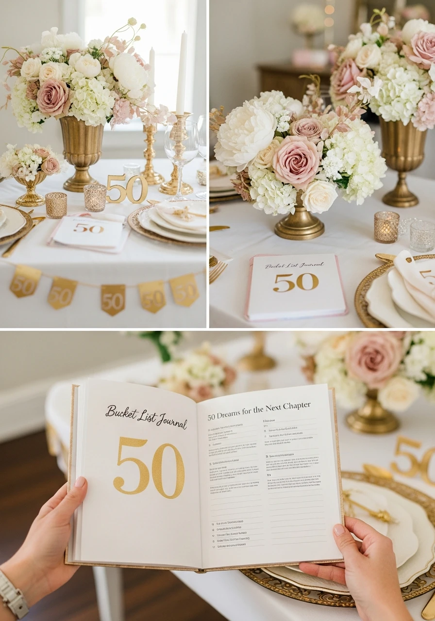 Create a Bucket List Book - 50th Birthday Ideas for Women: Your Ultimate Party Plan
