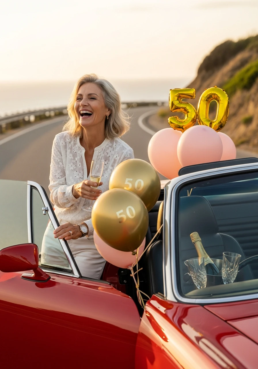 The Ultimate Joyride: Rent a Dream Car - 50th Birthday Ideas for Women: Your Ultimate Party Plan