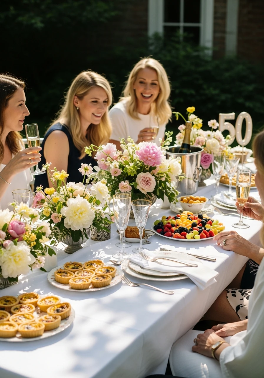Sunny Garden Brunch - 50th Birthday Ideas for Women: Your Ultimate Party Plan