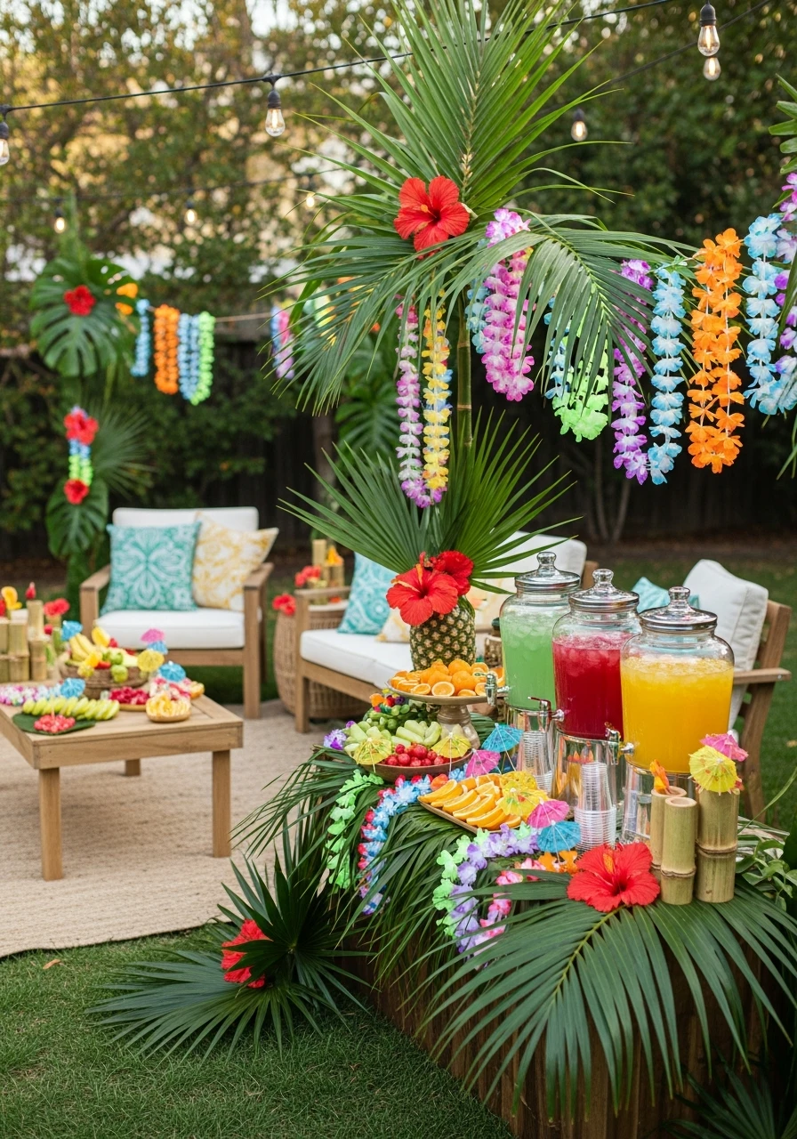 Tropical Luau Graduation Party