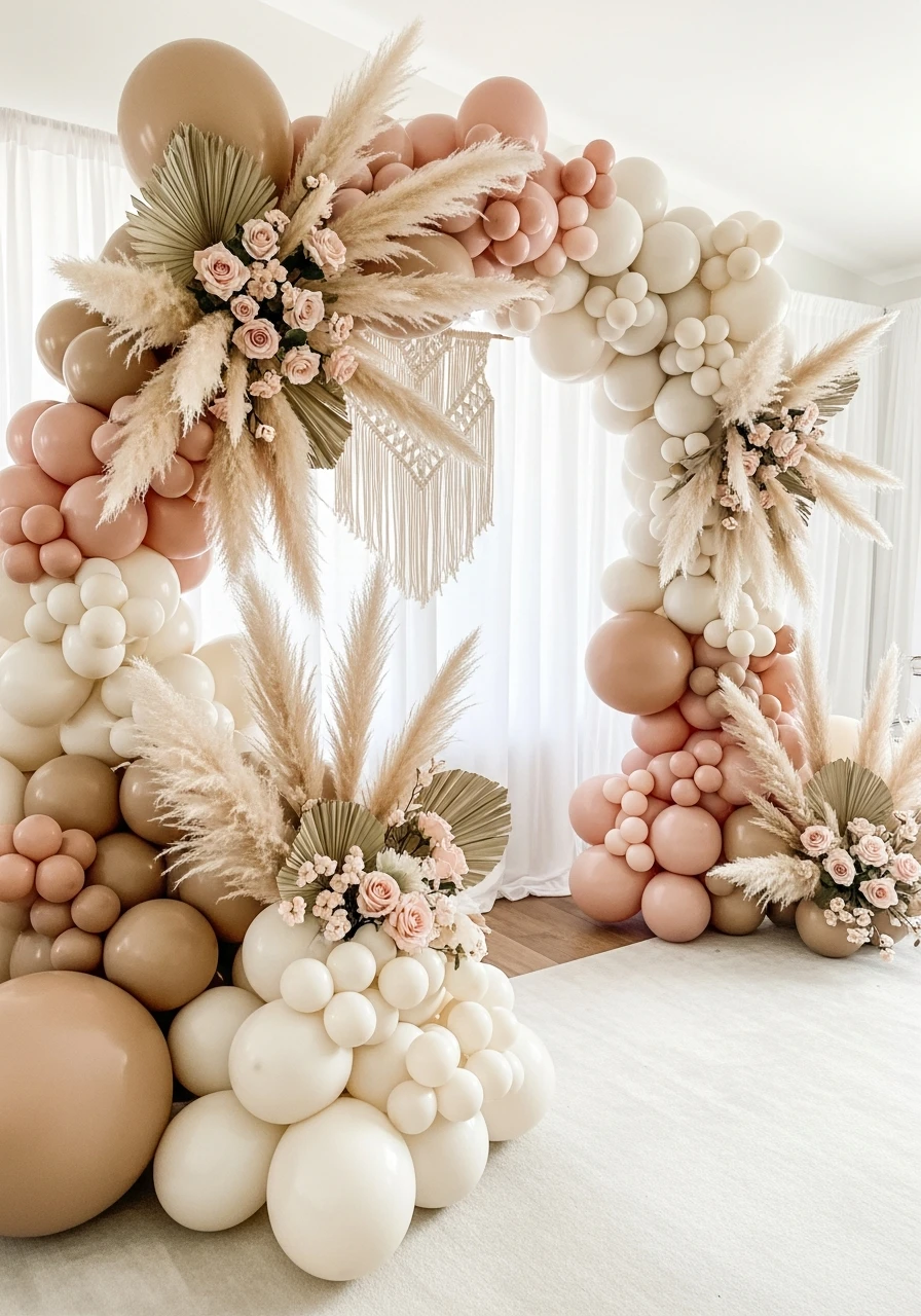 Neutral Boho Arch - Bachelorette Party Decorations: 45 Fun Ideas