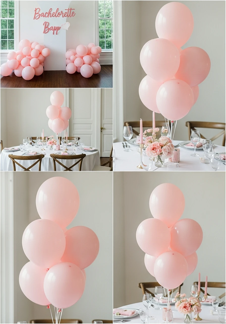 Minimal Monochrome Balloons - Bachelorette Party Decorations: 45 Fun Ideas