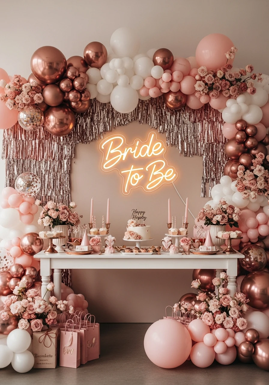 Neon Bride Quote - Bachelorette Party Decorations: 45 Fun Ideas