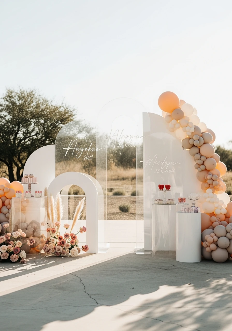 Modern Acrylic Arch - Bachelorette Party Decorations: 45 Fun Ideas
