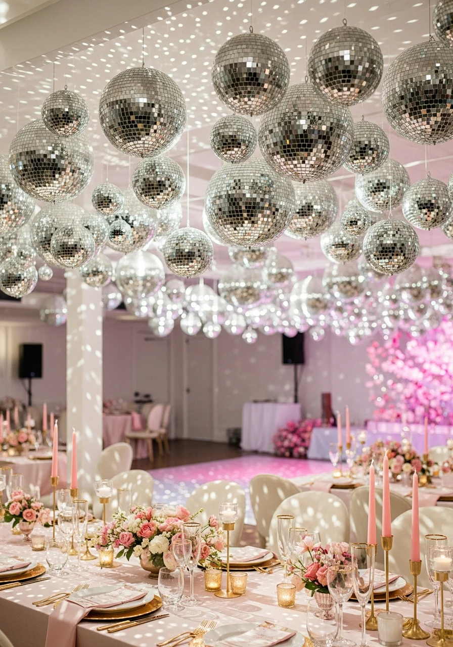 Hanging Disco Balls - Bachelorette Party Decorations: 45 Fun Ideas