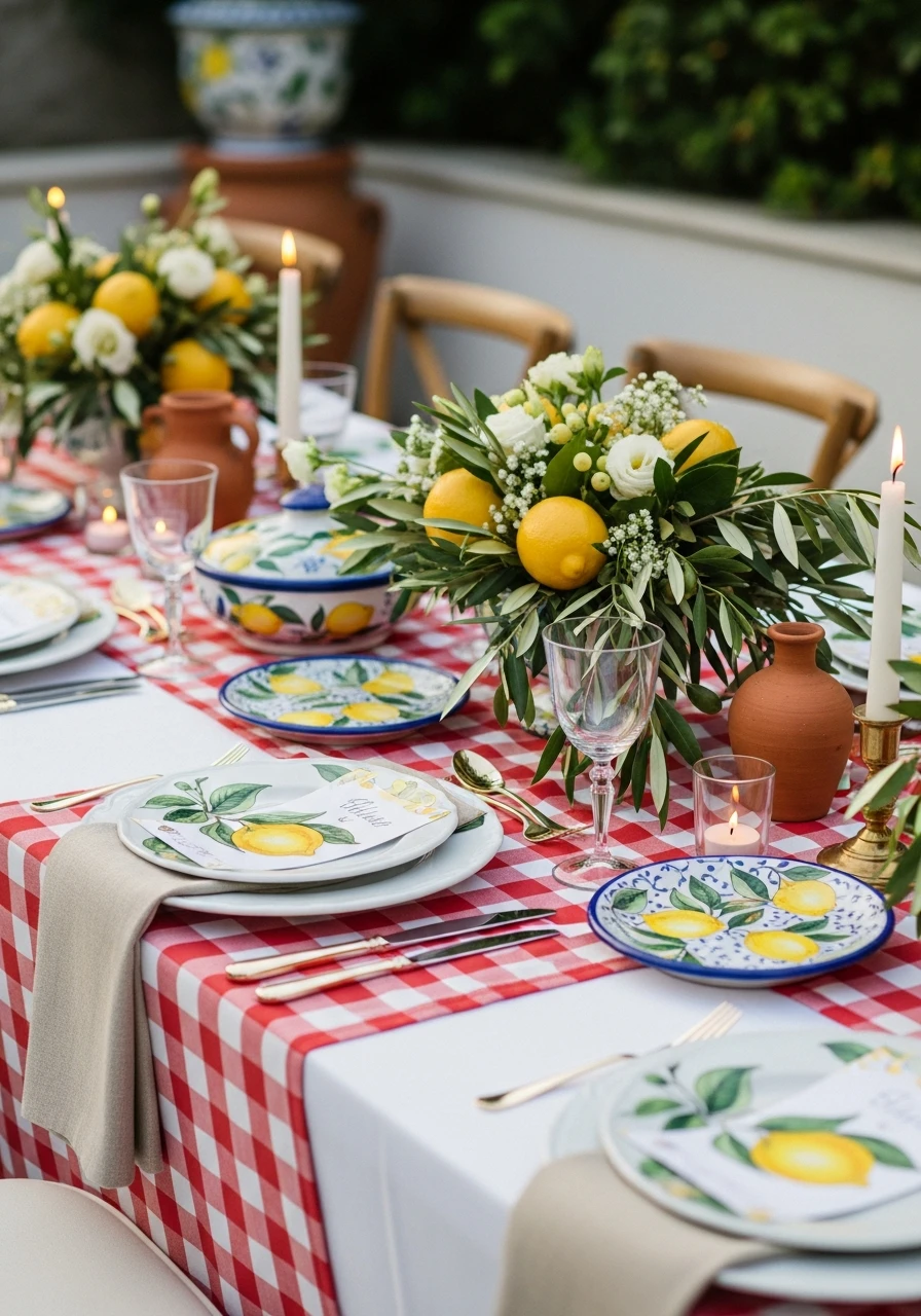 Italian Amalfi Table - Bachelorette Party Decorations: 45 Fun Ideas