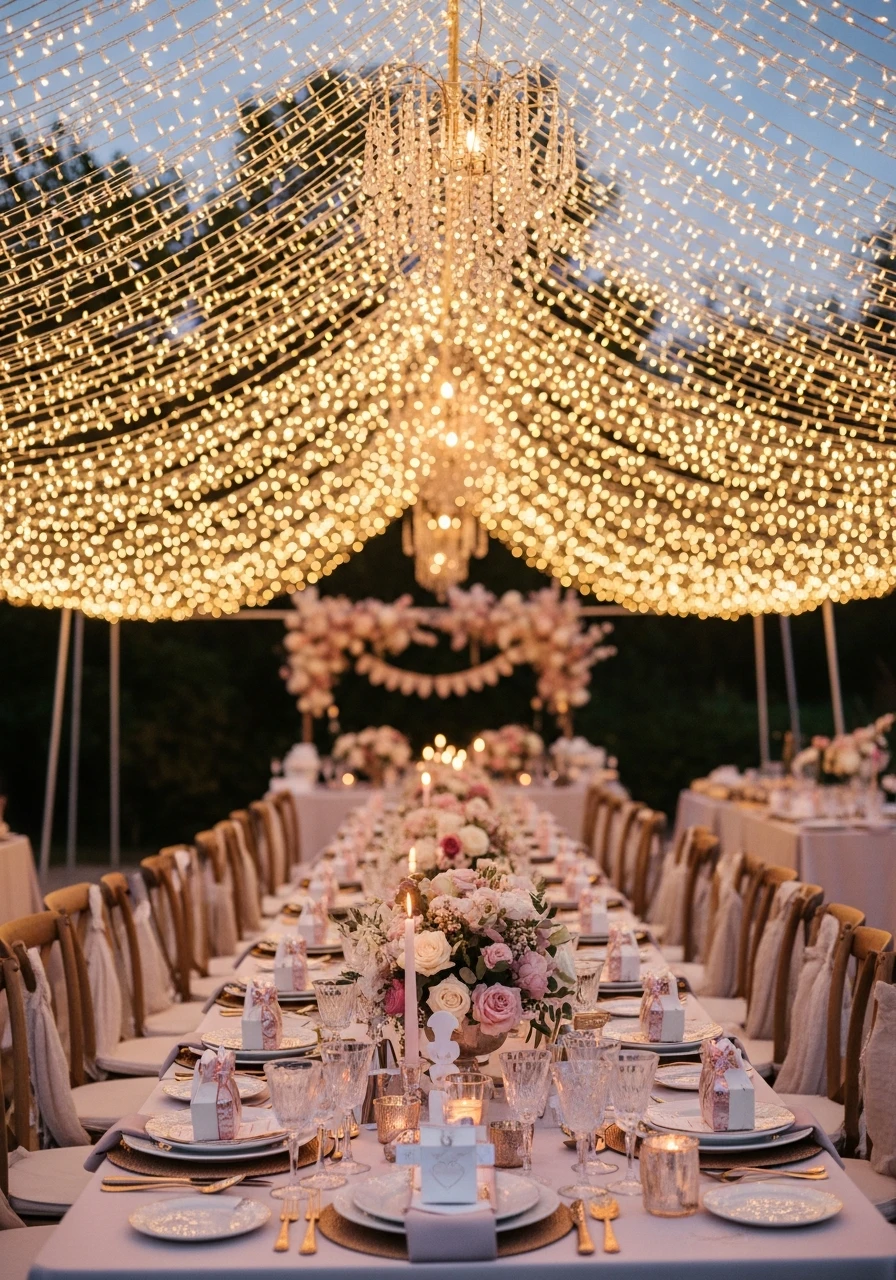 Fairy Light Canopy - Bachelorette Party Decorations: 45 Fun Ideas