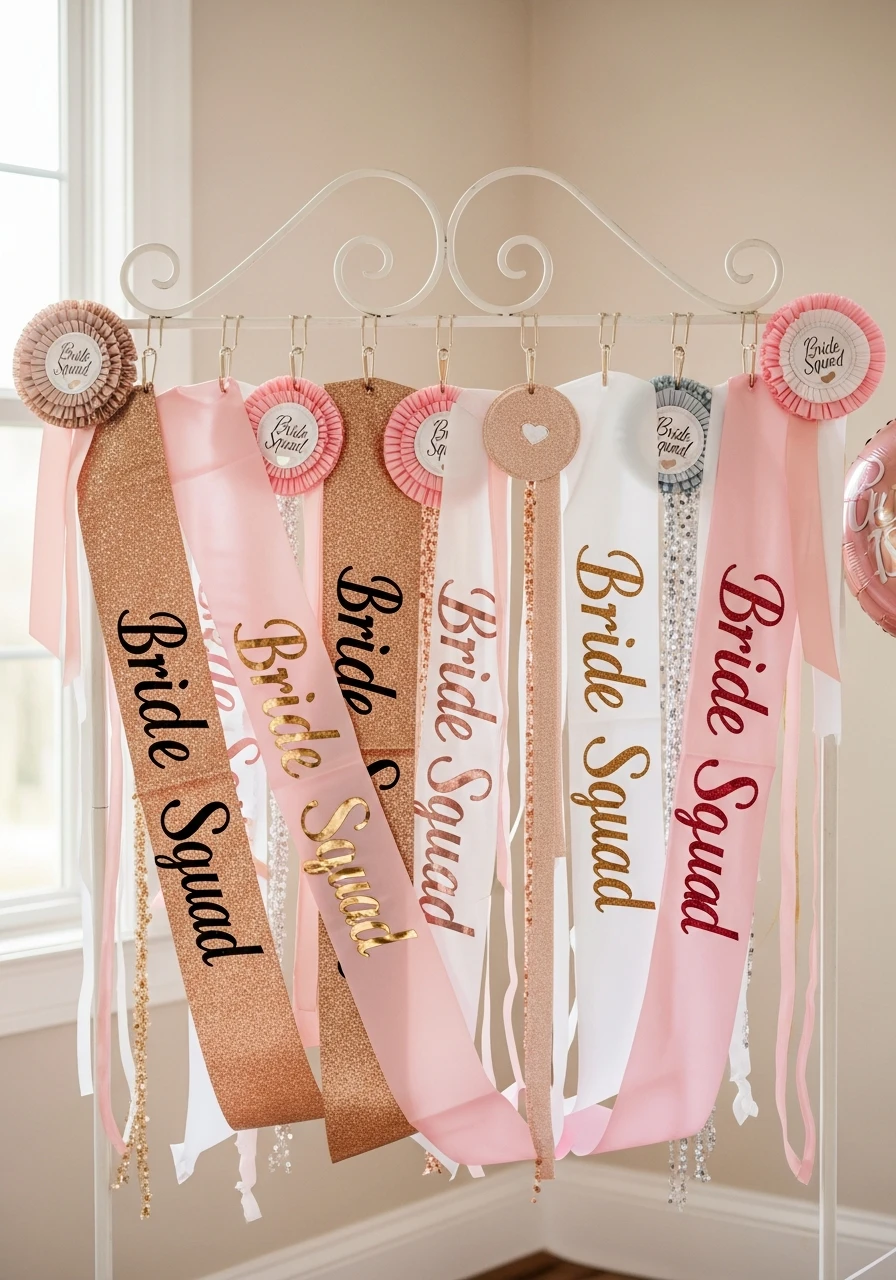 Sash Display Decor - Bachelorette Party Decorations: 45 Fun Ideas