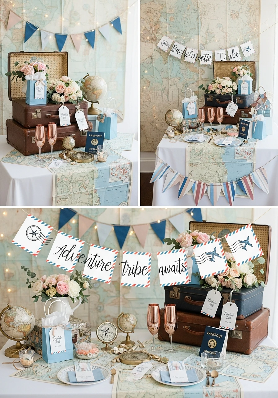 Travel Theme Decor - Bachelorette Party Decorations: 45 Fun Ideas