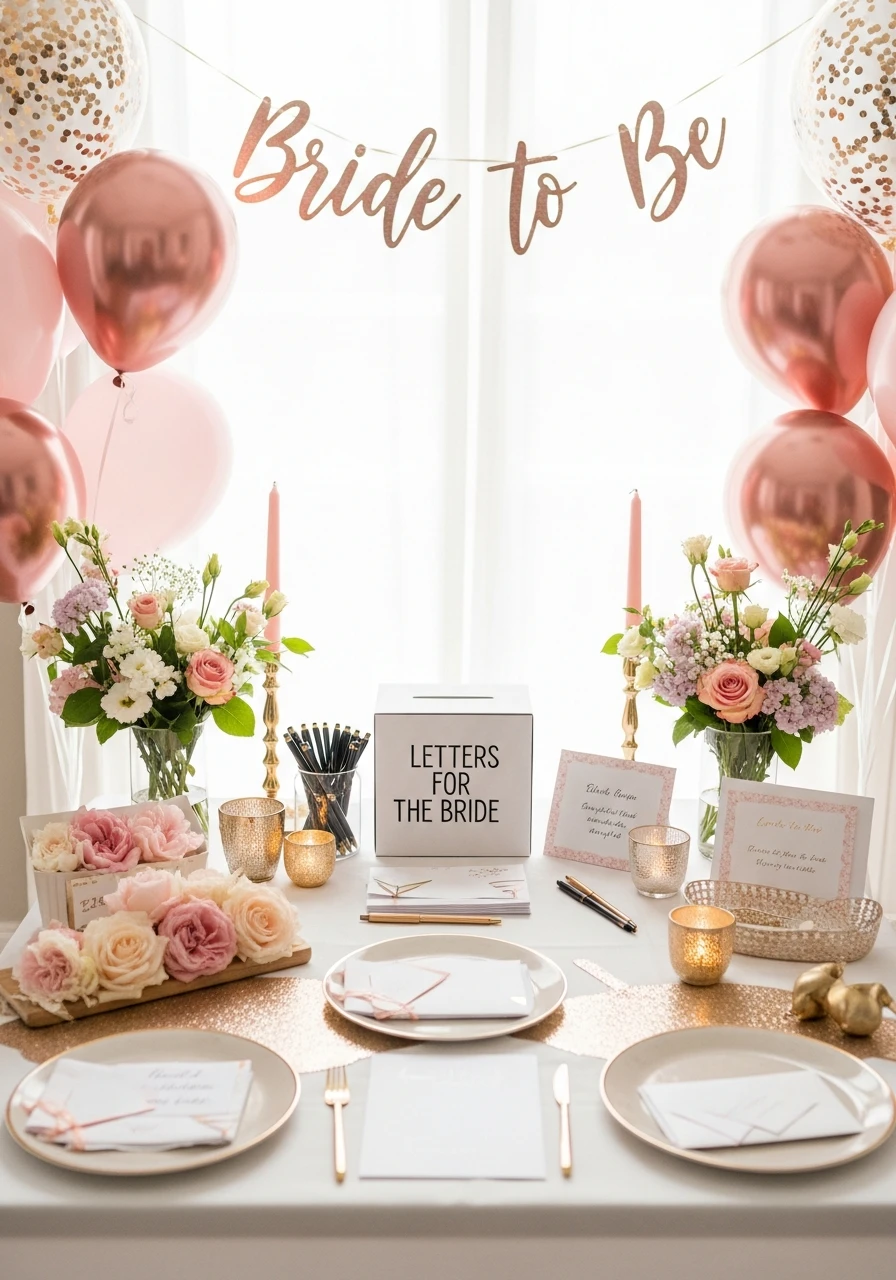 Memory Letter Station - Bachelorette Party Decorations: 45 Fun Ideas
