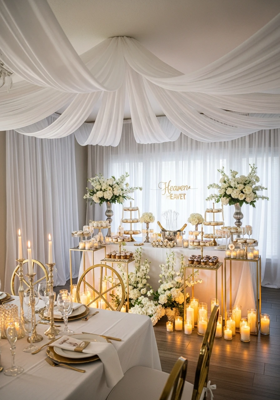 White and Gold Heaven Party