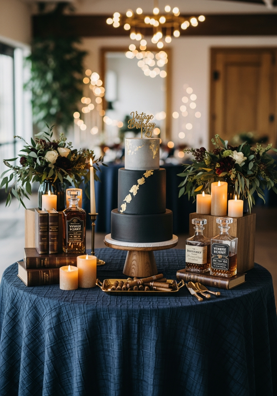 Focus on the Cake Table - 50 Best Birthday Set Up Ideas for Him