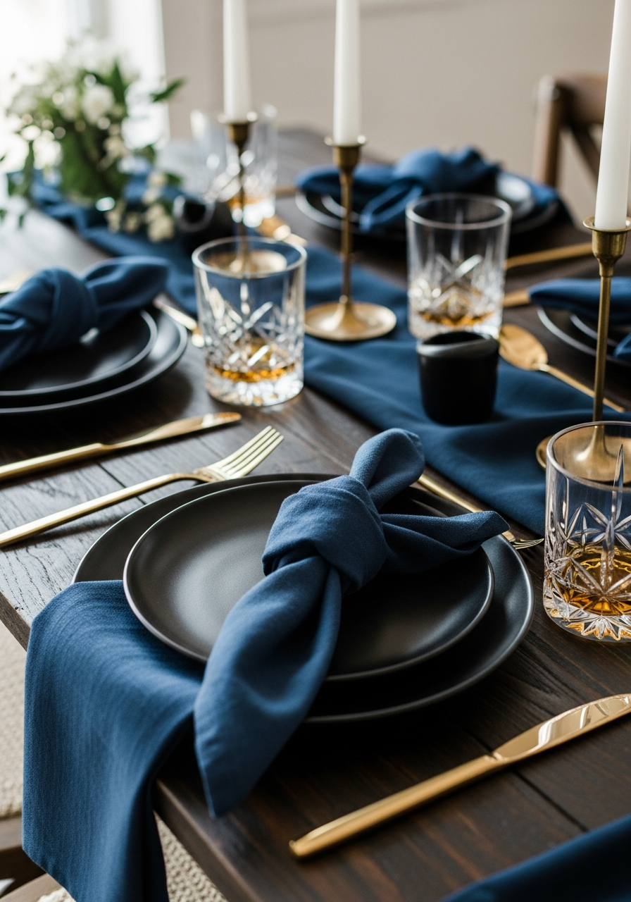 Coordinated Tableware Theme - 50 Best Birthday Set Up Ideas for Him