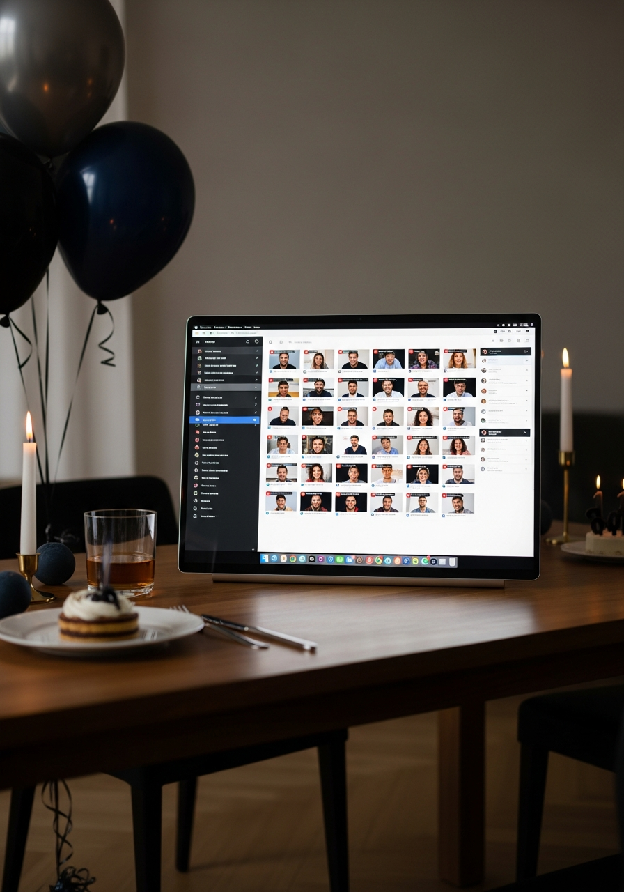 Video Message Screen - 50 Best Birthday Set Up Ideas for Him