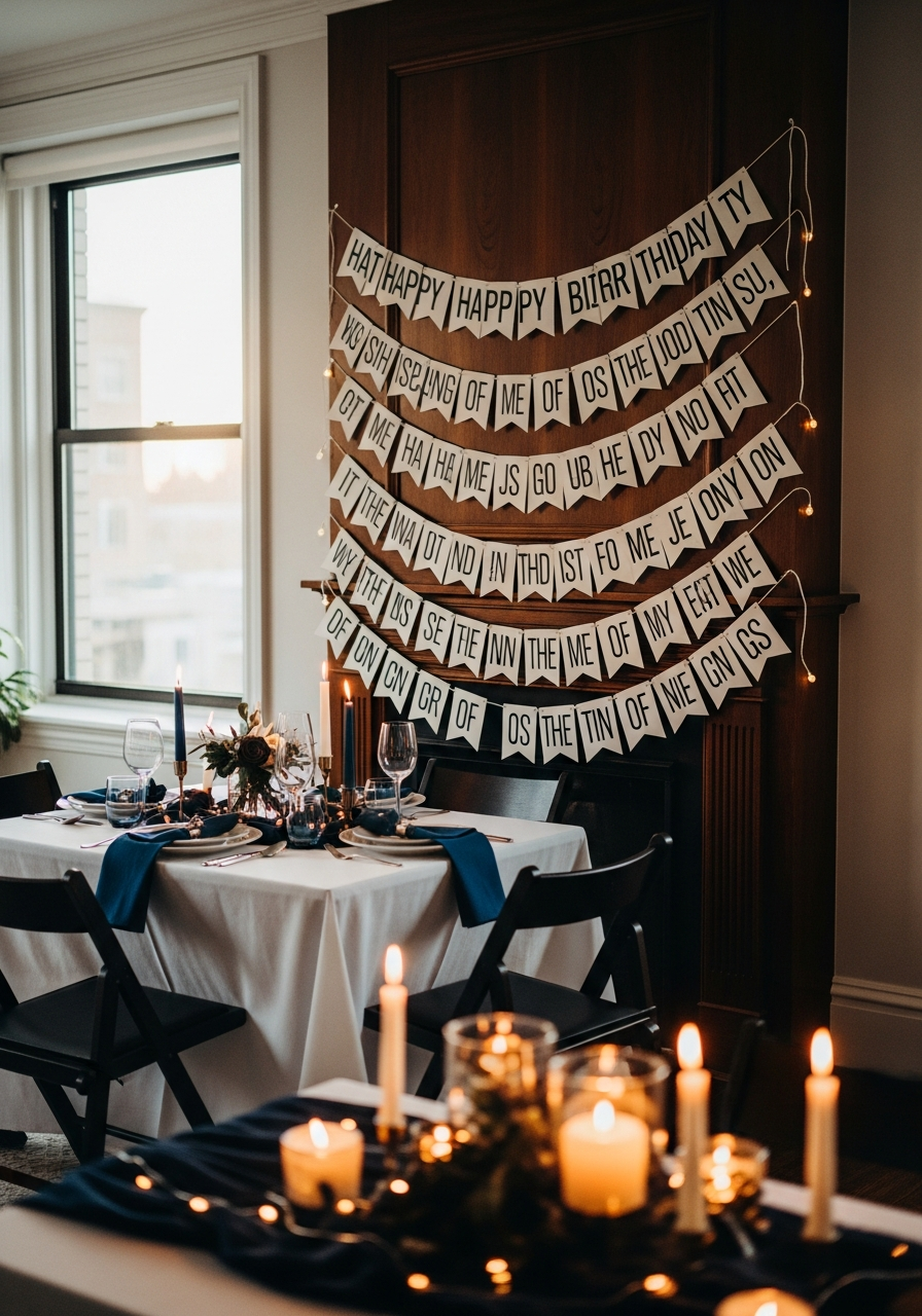 Inside Joke Banner - 50 Best Birthday Set Up Ideas for Him