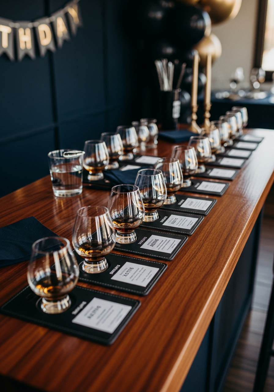 Cocktail Tasting Station - 50 Best Birthday Set Up Ideas for Him