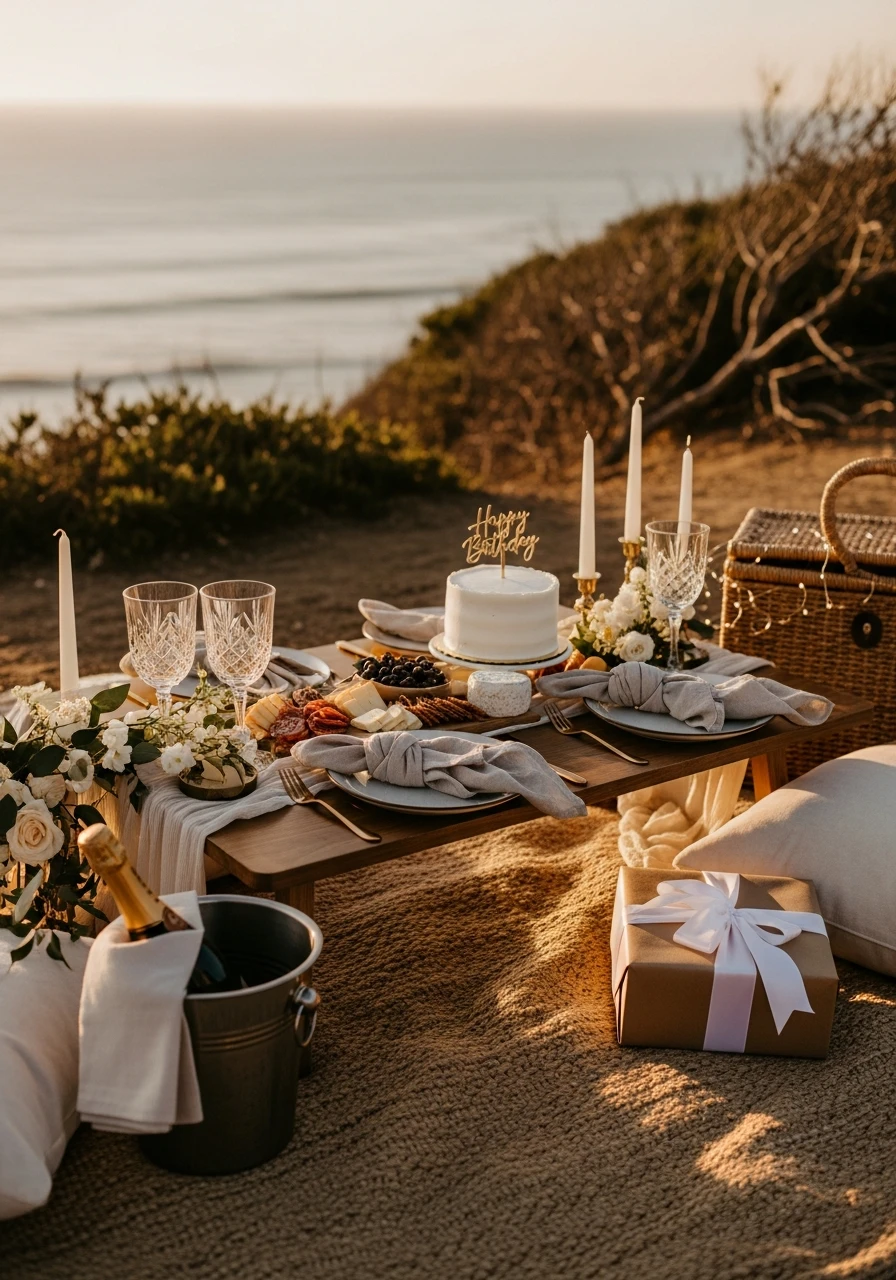 Picnic At Sunset - 50 Best Birthday Surprise Ideas for Husband