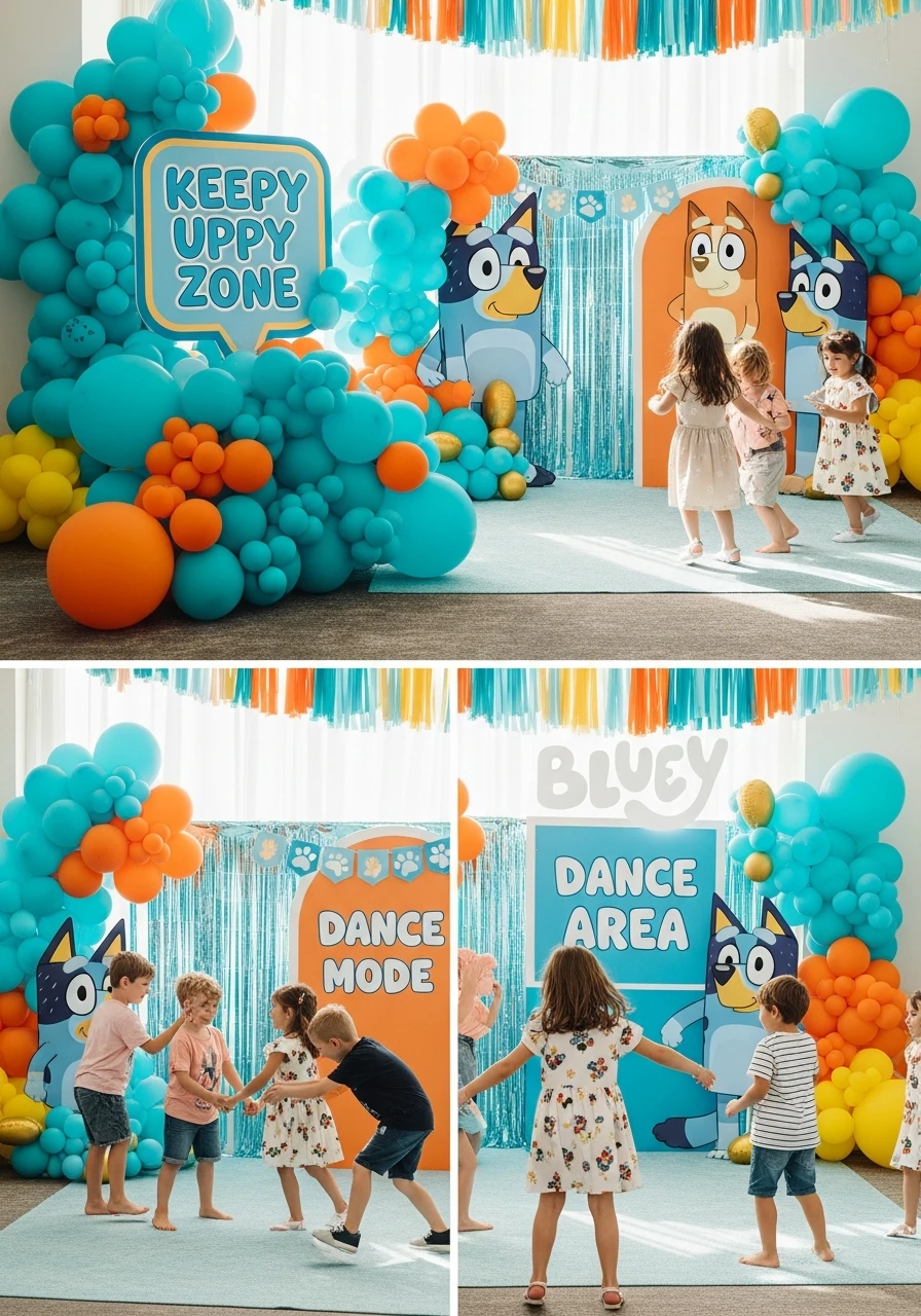 Episode Zone Signs - 50 Best Bluey Birthday Party Ideas for a Fun Celebration