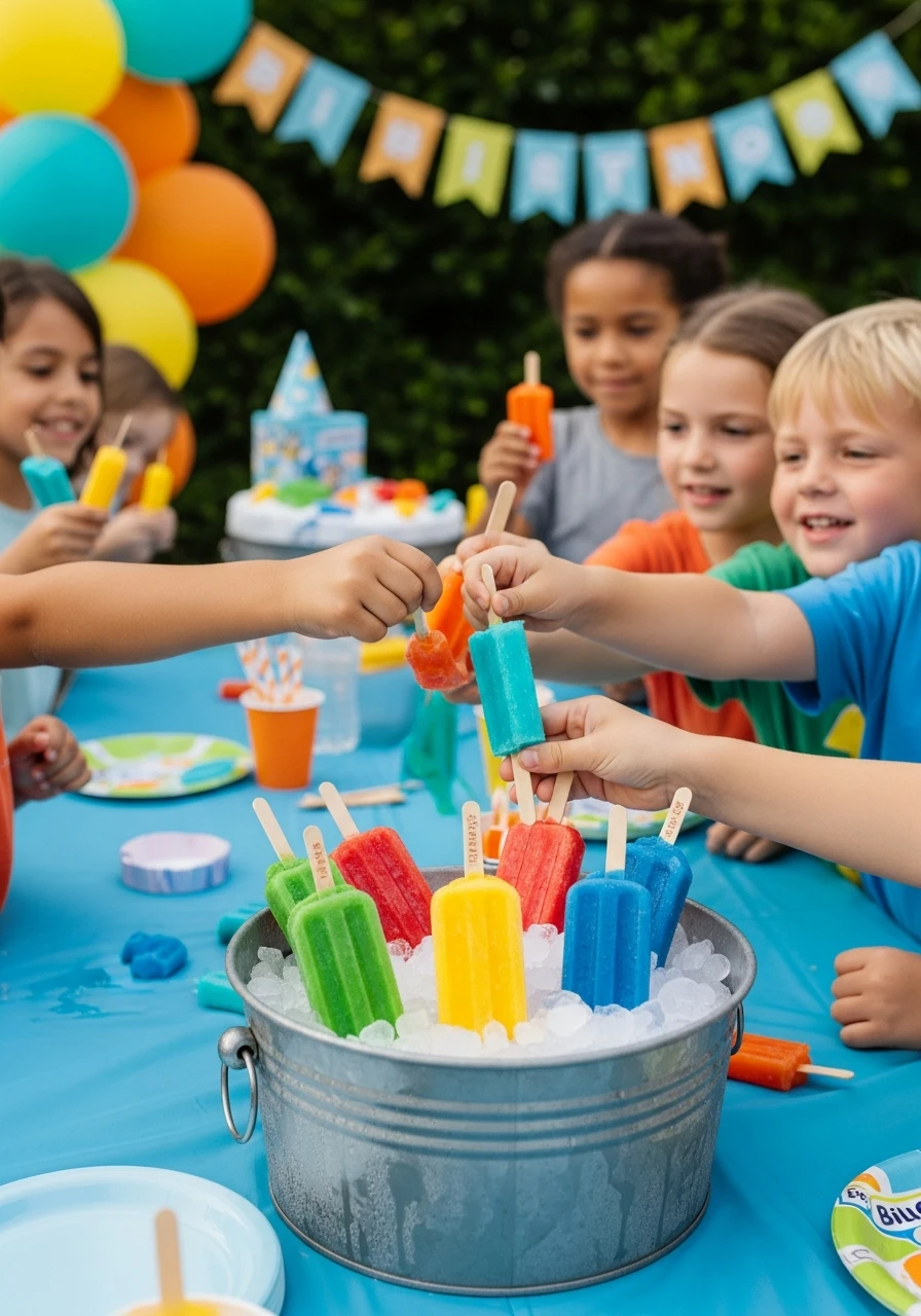 Ice Block Popsicles - 50 Best Bluey Birthday Party Ideas for a Fun Celebration