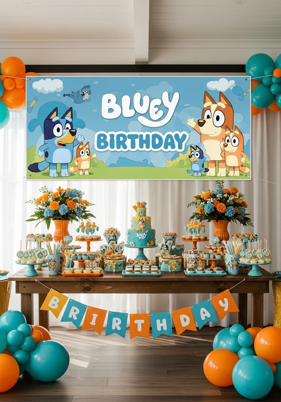 Bluey Birthday Banner - 50 Best Bluey Birthday Party Ideas for a Fun Celebration