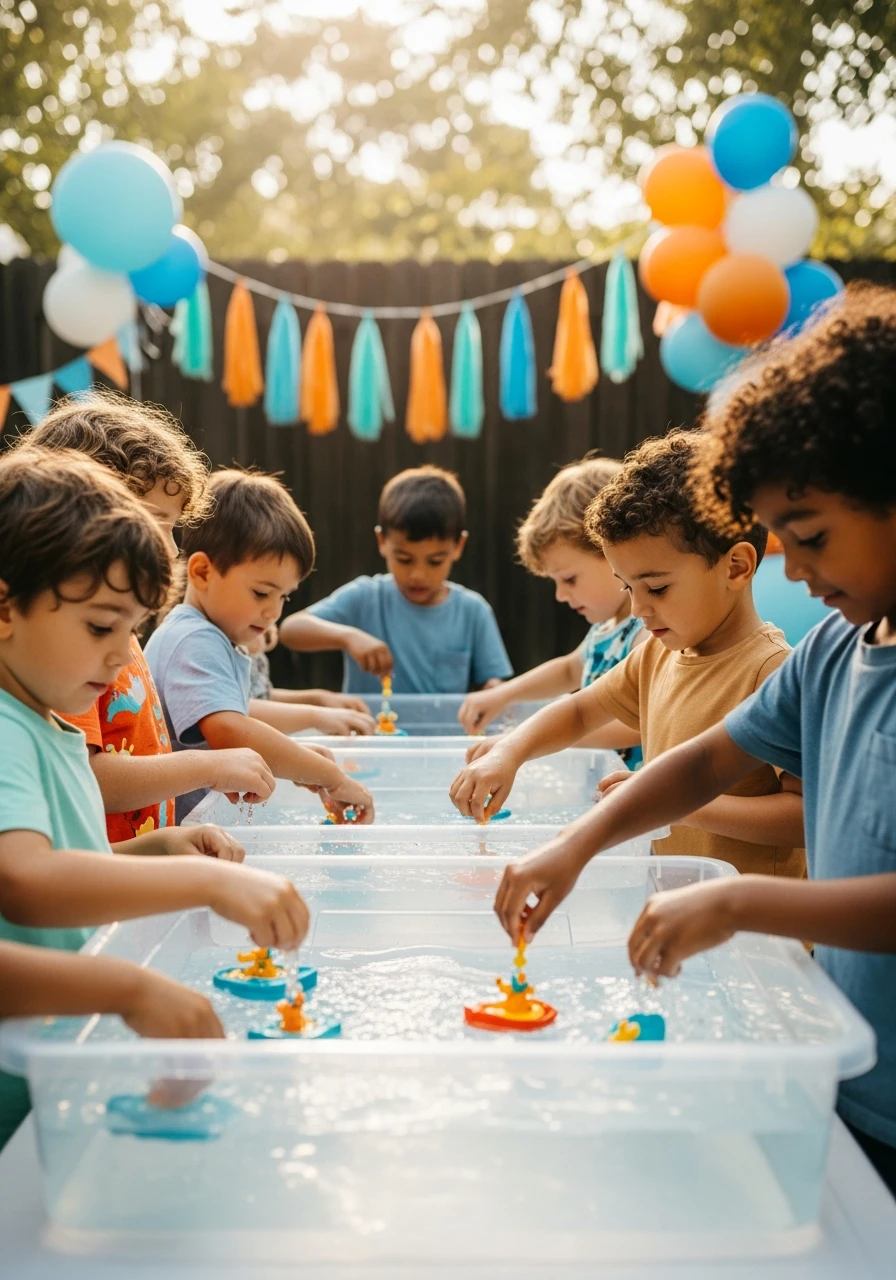 Barky Boats Water Play - 50 Best Bluey Birthday Party Ideas for a Fun Celebration