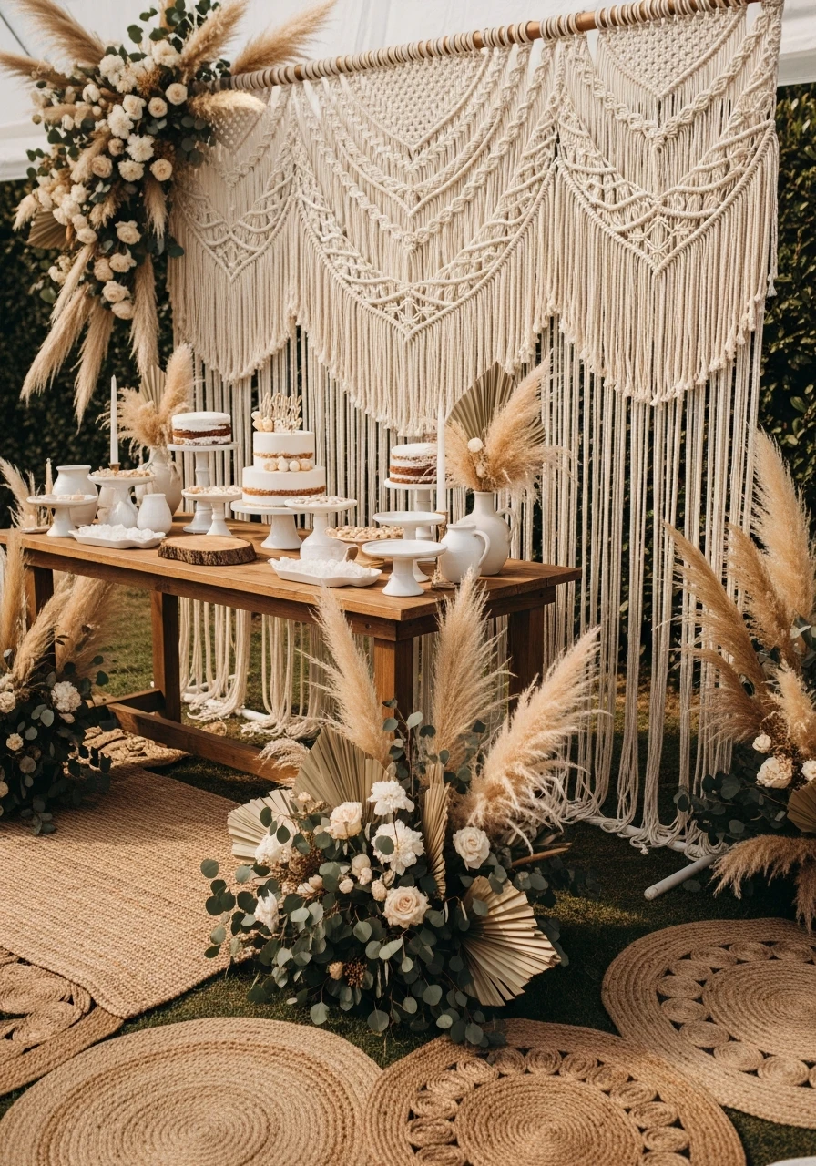 The Macrame Backdrop - 40 Must-Have Boho Party Decorations for Every Host