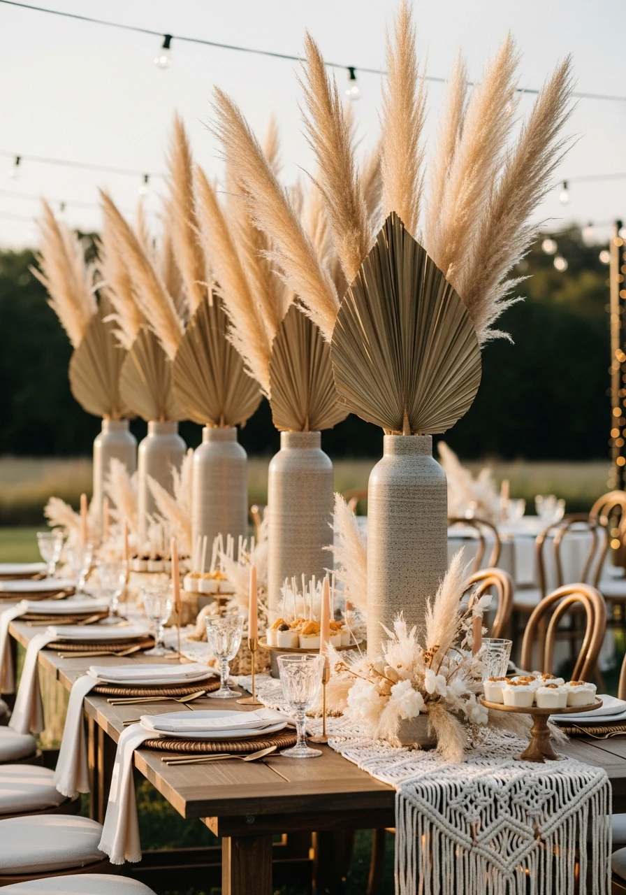Dried Palm Spears - 40 Must-Have Boho Party Decorations for Every Host