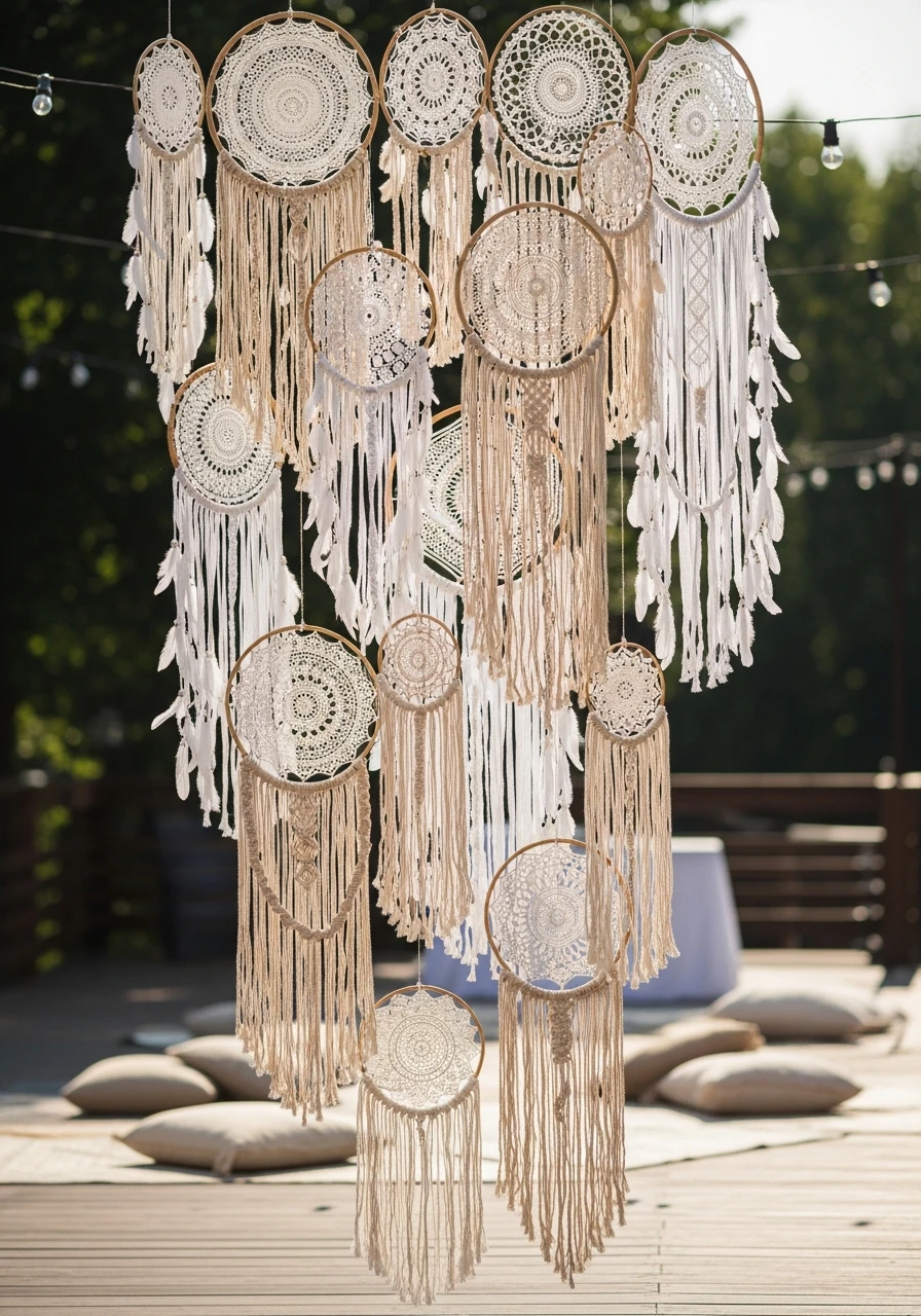 Dream Catcher Cluster - 40 Must-Have Boho Party Decorations for Every Host