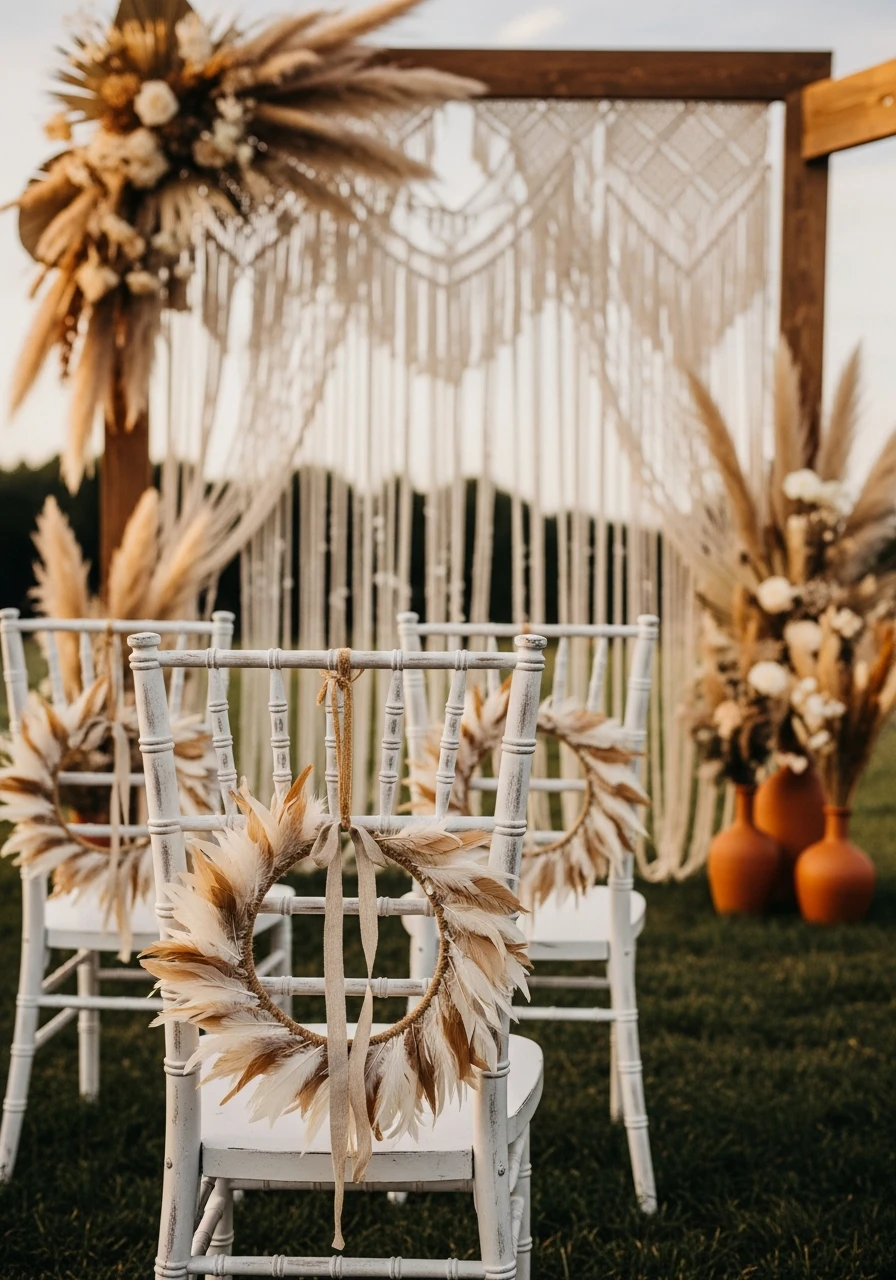 Simple Feather Wreaths - 40 Must-Have Boho Party Decorations for Every Host