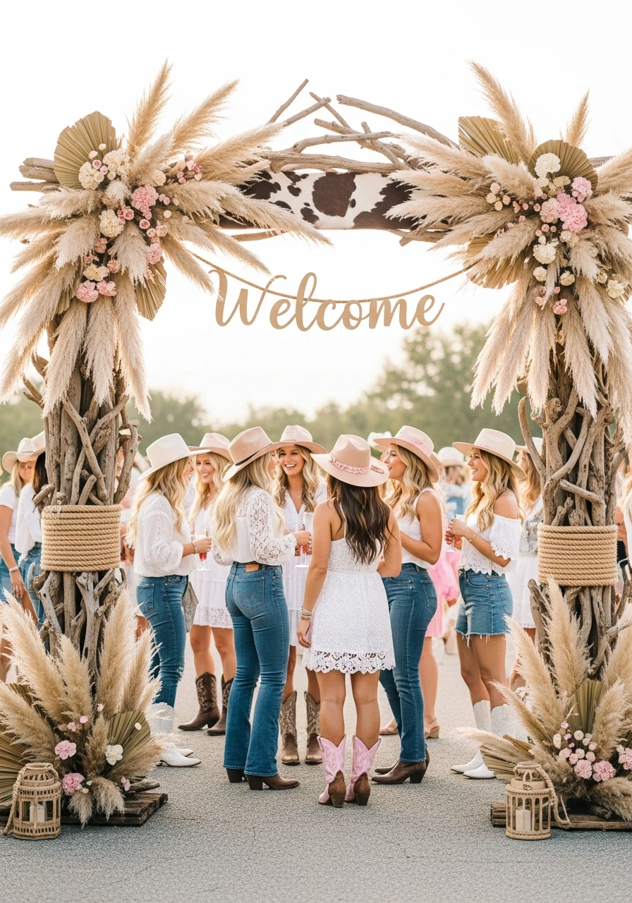 Driftwood Welcome Arch - Coastal Cowgirl Bachelorette Ideas: Your Ultimate Guide