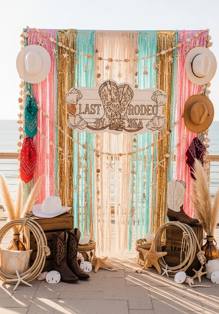 Fun Photo Backdrop - Coastal Cowgirl Bachelorette Ideas: Your Ultimate Guide