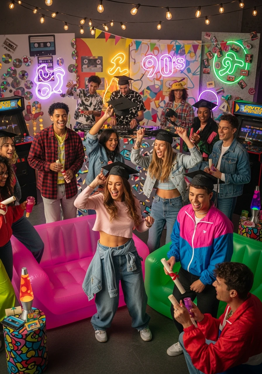 Decade Throwback Party - College Graduation Party Ideas
