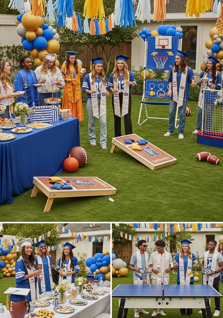 Sports Fan Graduation - College Graduation Party Ideas