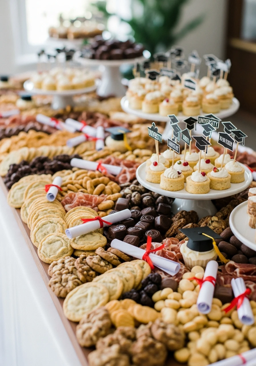Dessert Charcuterie Table - College Graduation Party Ideas