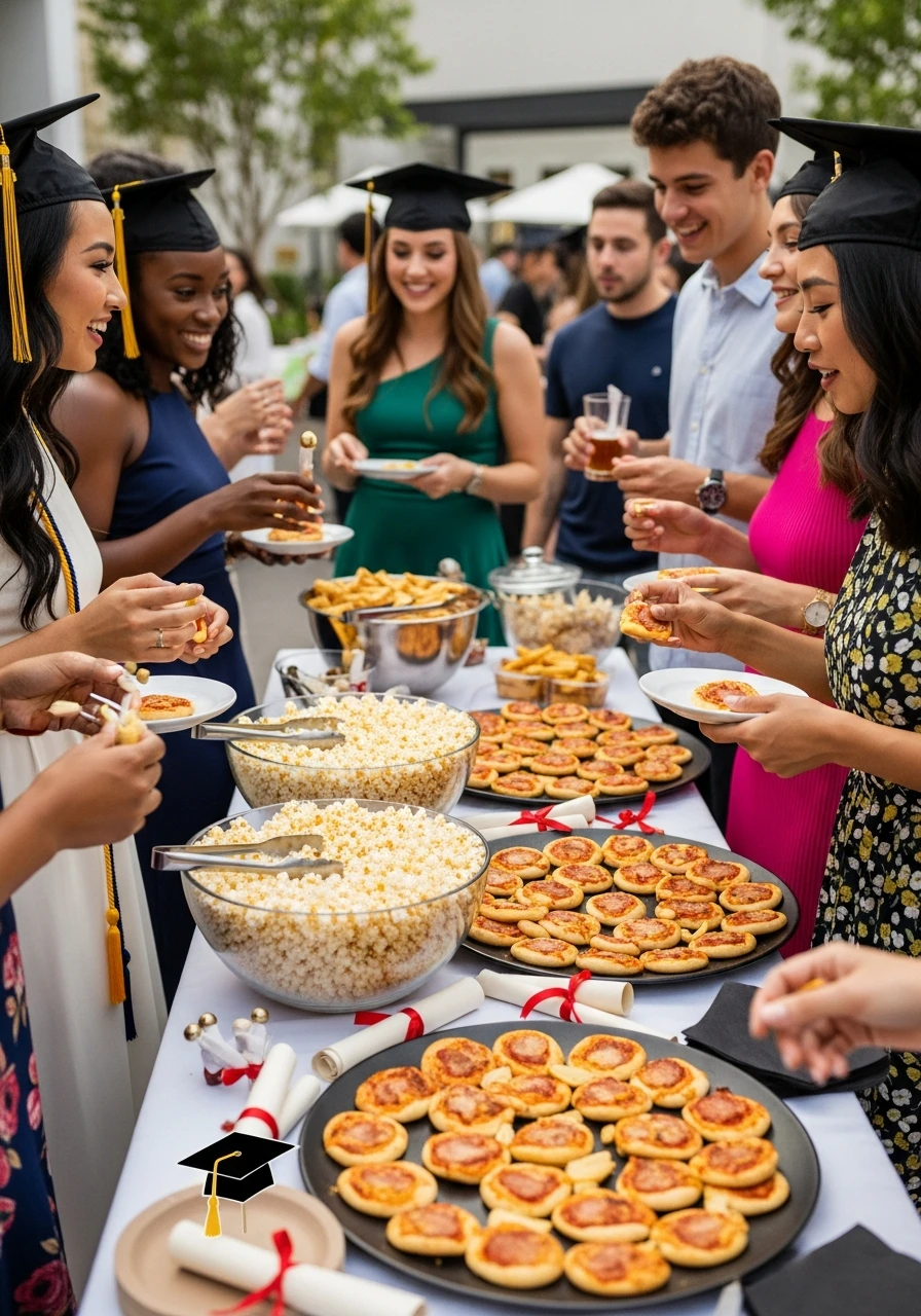Late Night Snack Station - College Graduation Party Ideas