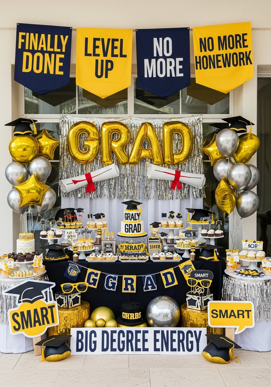 Big Degree Energy - College Graduation Party Ideas