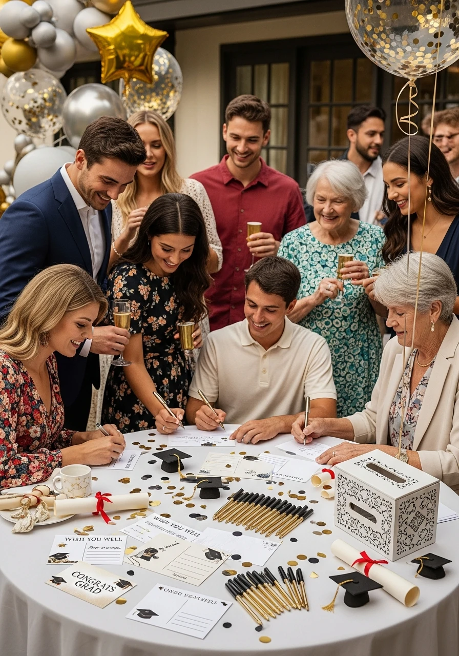 Wish You Well Postcard - College Graduation Party Ideas