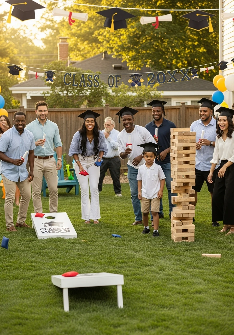 Outdoor Yard Games - College Graduation Party Ideas