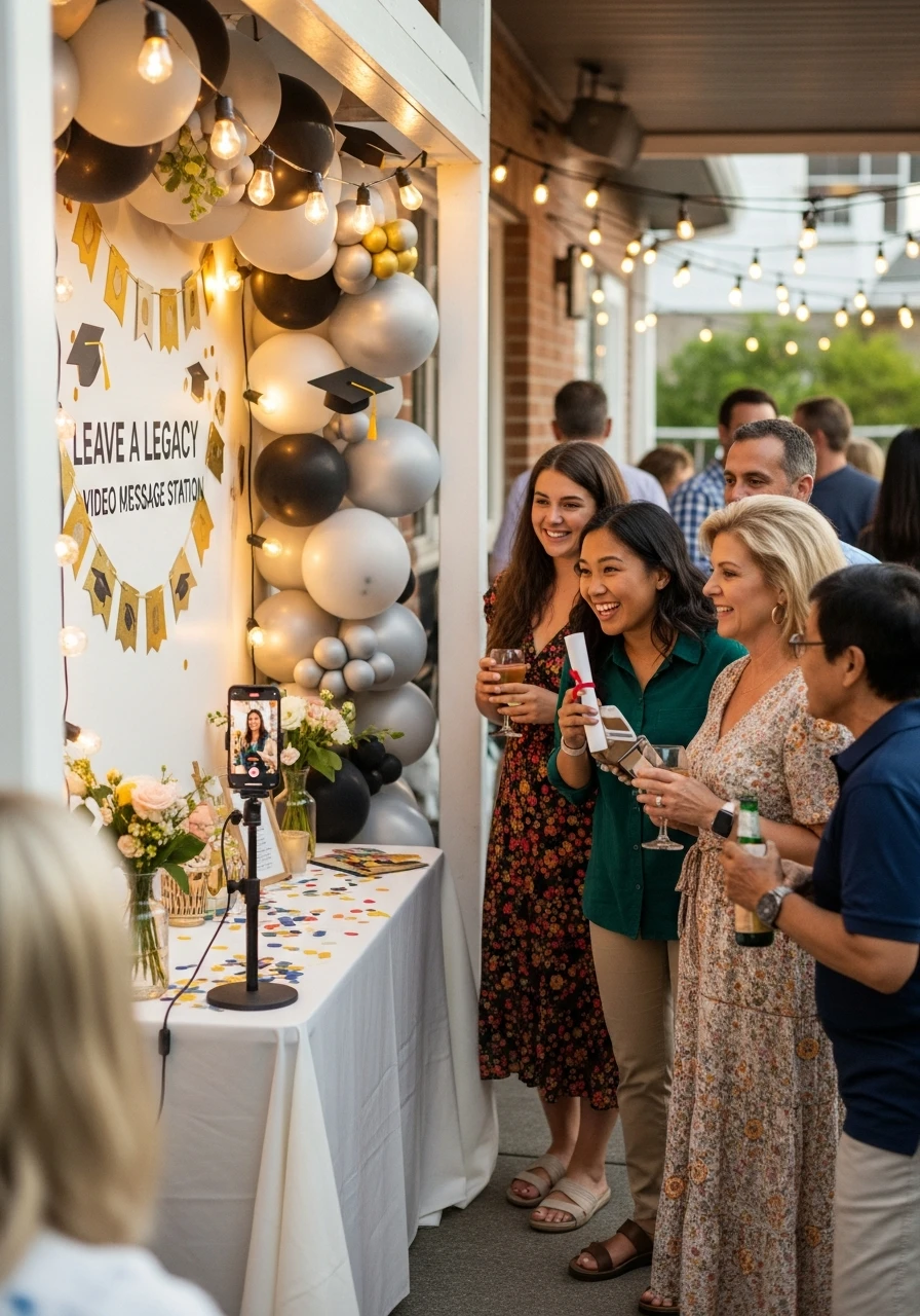 Leave a Legacy: Video Message Station - College Graduation Party Ideas